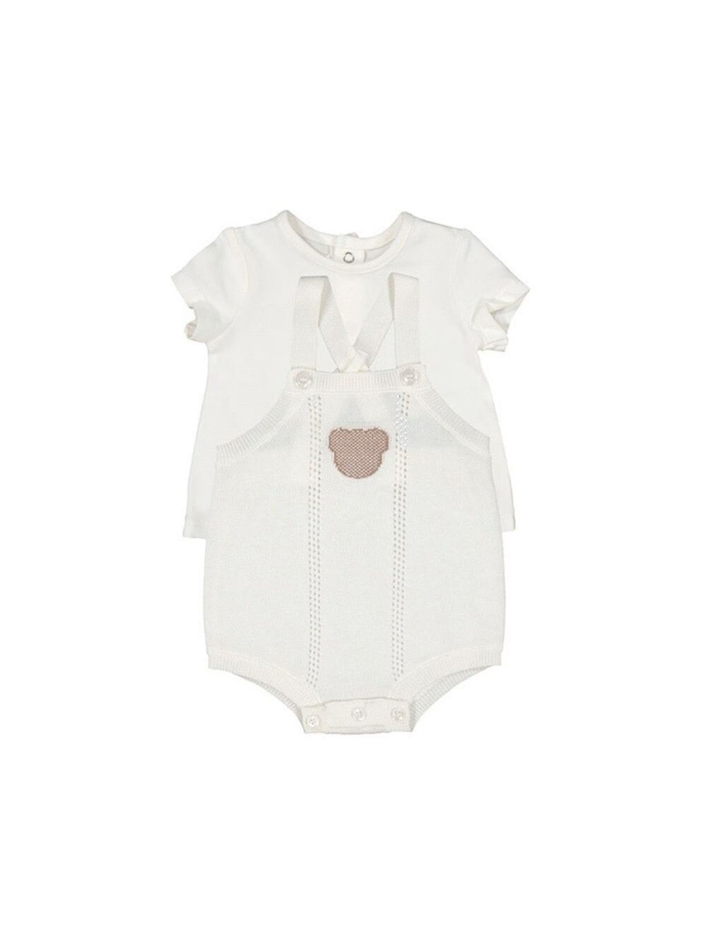 Mayoral White and Brown Kids Matching Set